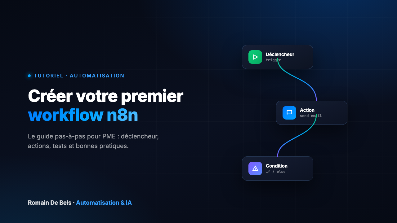 Créer votre premier workflow n8n : le guide pas-à-pas pour PME